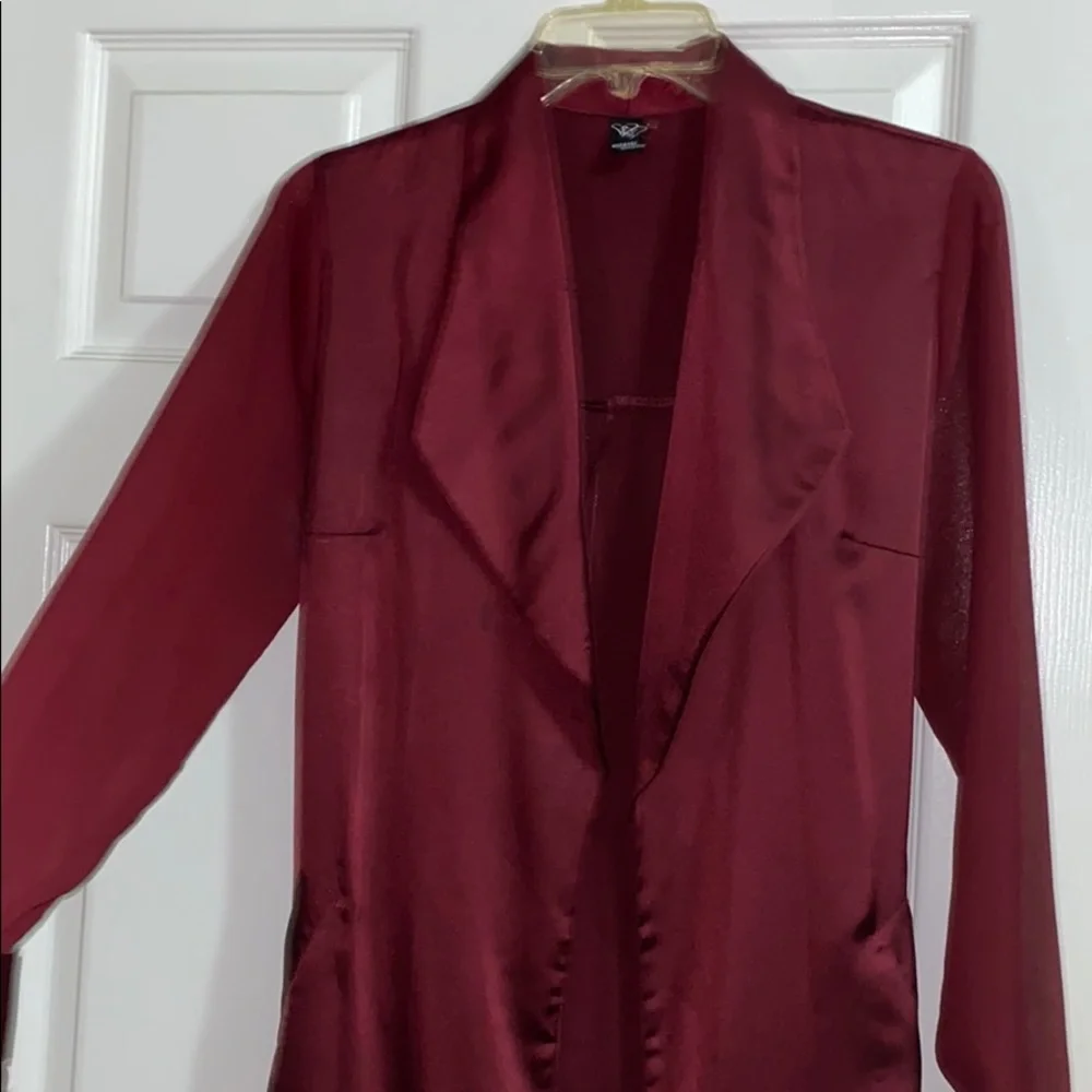 Windsor Burgundy Duster coat - Picture 3 of 4